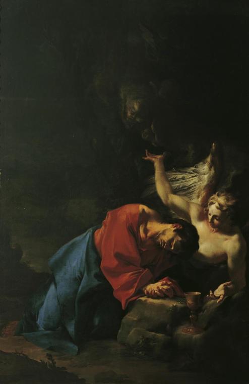 Paul Troger, Christus am Ölberg, um 1750, Öl auf Leinwand, 241 x 157 cm, Belvedere, Wien, Inv.- ...