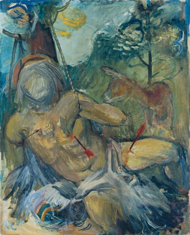 Robert Eigenberger, Heiliger Sebastian, um 1934, Öl auf Leinwand, 101 x 82 cm, Belvedere, Wien, ...