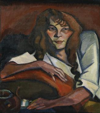 Carl Moritz Cammerloher, Mädchenbildnis, 1913, Öl auf Leinwand, 98 x 76 cm, Belvedere, Wien, In ...