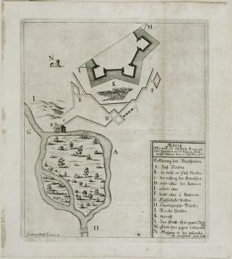 Mathias Greischer (Stecher), Leonhard Christoph Lochner (Verleger), Die Festung Neuhäusl, 1685, ...
