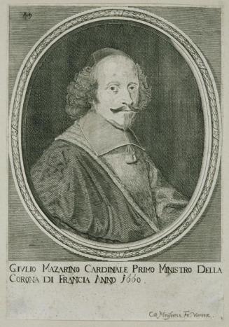 C. Mejssens, Kardinal Jules Mazarin, 1660 (?), Kupferstich auf Papier, Plattenmaße: 19 x 15,6 c ...