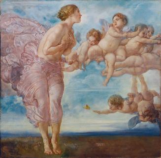 Rudolf Jettmar, Die vier Jahreszeiten: Frühling, 1928, Öl auf Leinwand, 90 x 90 cm, Belvedere,  ...