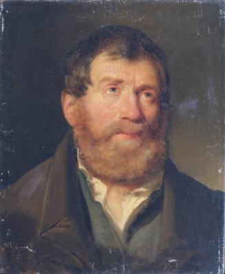 Joseph Hasslwander, Studie eines Männerkopfes, Öl auf Leinwand, 52,5 x 42 cm, Belvedere, Wien,  ...