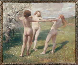 Constantin Damianos, Frühling, 1905, Öl auf Leinwand, 184 x 225 cm, Belvedere, Wien, Inv.-Nr. 5 ...