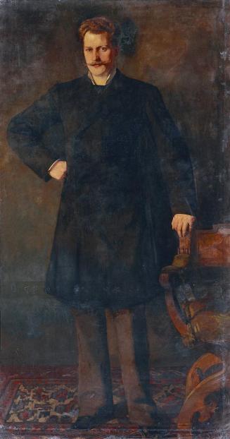 Wilhelm Trübner, Der Kammersänger Theodor Reichmann (1849-1903), 1879, Öl auf Leinwand, 202 x 1 ...
