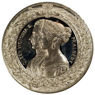 Allen & Moore, Medaille auf Queen Victoria und Prince Albert sowie die Internationale Industrie ...