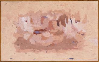 Leopold Schersch, Stadt in der Wüste, 1964, Öl auf Leinwand, 50 x 80 cm, Artothek des Bundes, D ...