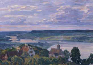 Ferdinand Kruis, Klingenzell am Rhein, 1913, Öl auf Leinwand, 84 x 118,5 cm, Belvedere, Wien, I ...