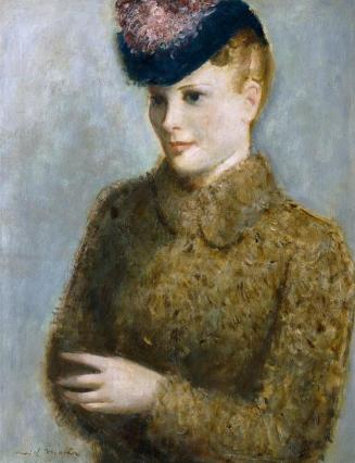 Arvid Mather, Mädchenbildnis, Öl auf Leinwand, 79 x 64 x 5,5 cm, Belvedere, Wien, Inv.-Nr. 3939