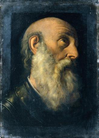 Joseph Hasslwander, Studienkopf eines Apostels, Öl auf Leinwand, 54,5 x 40 cm, Belvedere, Wien, ...