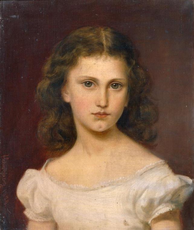 Franz Schrotzberg, Sidonie Schrotzberg, die Tochter des Künstlers, 1870, Öl auf Leinwand, 45 x  ...