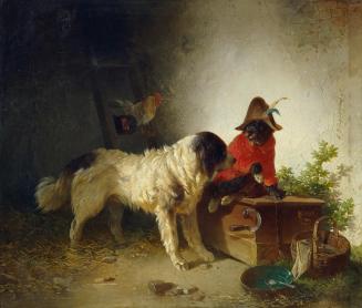 Karl Pischinger, Gute Freunde, Öl auf Leinwand, 32 x 39,5 cm, Belvedere, Wien, Inv.-Nr. 3566