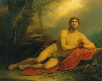 Friedrich Heinrich Füger, Johannes in der Wüste, 1814, Öl auf Leinwand, 154 x 197 cm, Belvedere ...