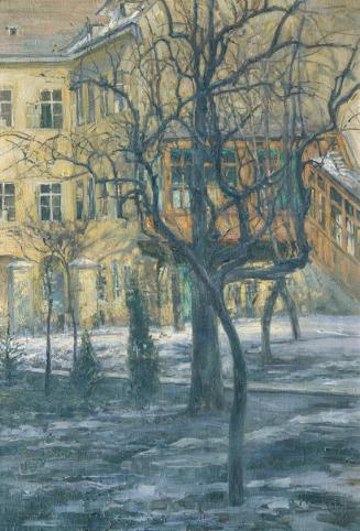 Alois Hänisch, Letzter Schnee, 1909, Öl auf Leinwand, 89,5 x 61 cm, Belvedere, Wien, Inv.-Nr. 9 ...
