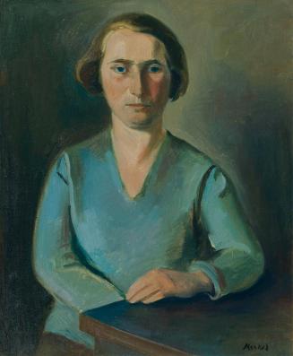 Georg Merkel, Meta Steinitz, 1930er Jahre, Öl auf Leinwand, 73 x 60 cm, Belvedere, Wien, Inv.-N ...
