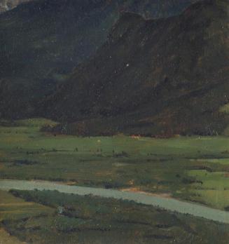 Heinrich Petri, Drautal – Karawanken, 1931, Öl auf Karton, 20 x 19 cm, Belvedere, Wien, Inv.-Nr ...