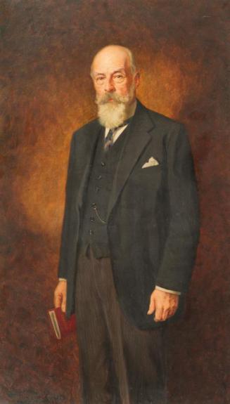 Mina Loebell, Bundespräsident Dr. Michael Hainisch, 1928, Öl auf Leinwand, 146 x 84,5 cm, Belve ...
