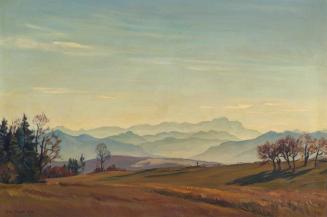 Wolf Bloem, Landschaft, 1939, Öl auf Leinwand, 80,5 x 120,5 cm, Belvedere, Wien, Inv.-Nr. 7711