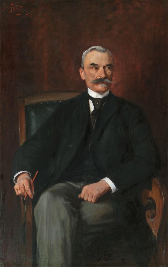 Julian Falat, Dr. Stanislaus Ritter von Madeyski, 1897, Öl auf Leinwand, 134 x 84 cm, Belvedere ...