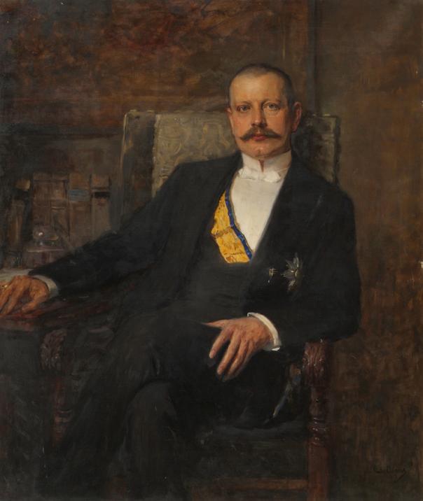 John Quincy Adams, Richard Graf Bienerth-Schmerling, 1907, Öl auf Leinwand, 130 x 111 cm, Belve ...