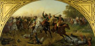 Karl von Blaas, Die Schlacht bei Kolin 1757, um 1865, Öl auf Leinwand, 86 x 172 cm, Belvedere,  ...