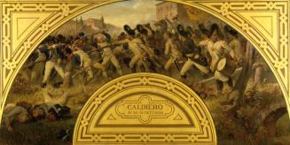 Karl von Blaas, Die Schlacht bei Caldiero 1805, 1870, Öl auf Leinwand, 88,5 x 174 cm, Belvedere ...