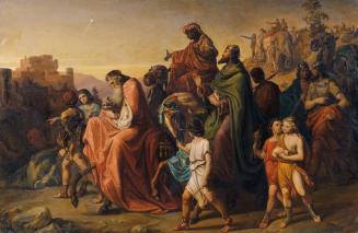 August Wörndle, Zug der heiligen drei Könige, 1852, Öl auf Leinwand, 106 x 158 cm, Belvedere, W ...