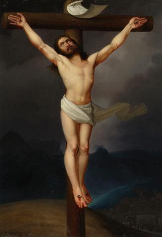 Anton Depauly (De Paulj), Christus am Kreuz, 1841, Öl auf Leinwand, 94,3 x 65,7 cm, Belvedere,  ...