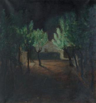 Rudolf Huber-Wiesenthal, Nächtliche Allee, Öl auf Leinwand, 74 x 68,3 cm, Belvedere, Wien, Inv. ...