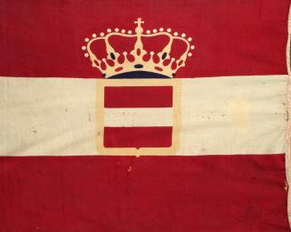 Unbekannter Künstler, K. k. Marine Bootsflagge, Erzherzog Franz Ferdinand, Stoff, 120 x 177 cm, ...