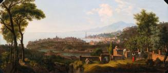 Alois von Saar, Südliche Hafenstadt, 1831, Öl auf Leinwand, 67 x 153 cm, Belvedere, Wien, Inv.- ...