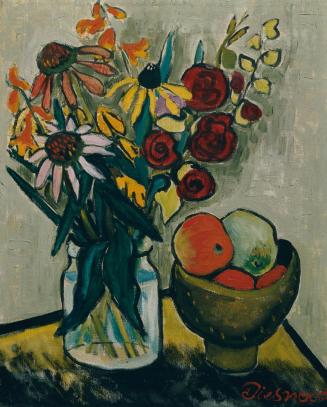 Gerhild Diesner, Blumenstrauß, 1945, Öl auf Leinwand, 46 x 38 cm, Belvedere, Wien, Inv.-Nr. 855 ...