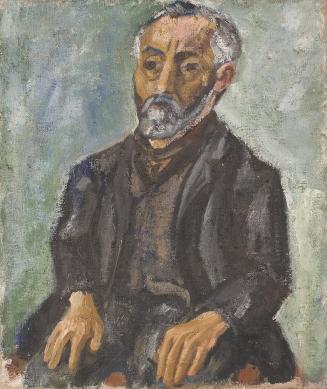 Hilde Goldschmidt, Alter Mann I, 1921, Öl auf Leinwand, 44,2 x 36,7 cm, Belvedere, Wien, Inv.-N ...