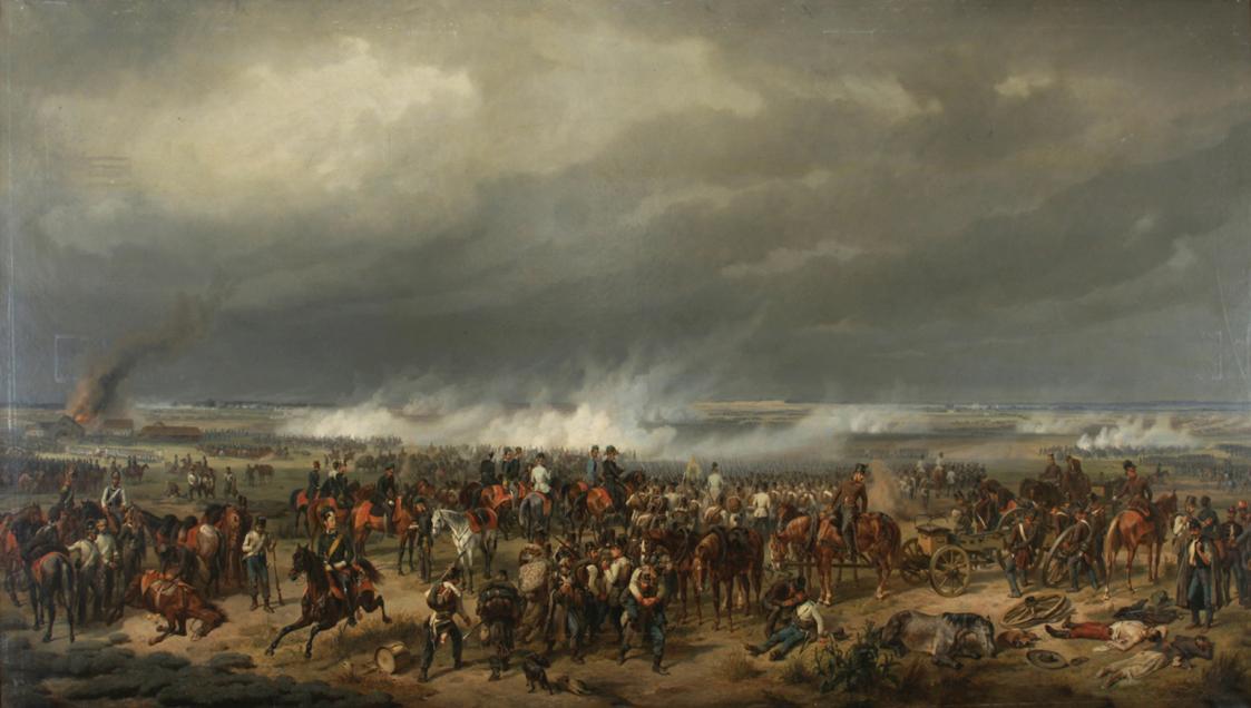 Albrecht von Adam, Die Schlacht bei Komorn, 1852, Öl auf Leinwand, 160 x 272 cm, Belvedere, Wie ...