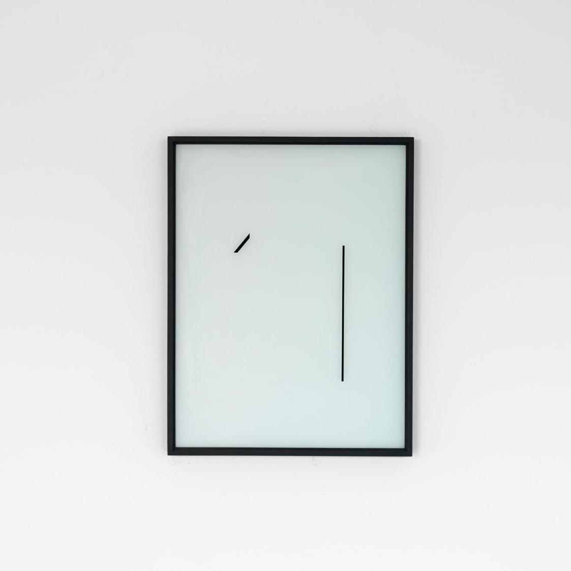 Florian Pumhösl, Aushang (Nr. 4), 2007, Acryllack hinter Glas, 42,5 x 32,5 cm, Belvedere, Wien, ...