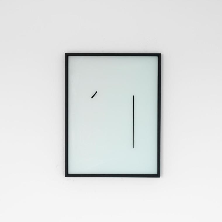Florian Pumhösl, Aushang (Nr. 4), 2007, Acryllack hinter Glas, 42,5 x 32,5 cm, Belvedere, Wien, ...