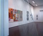 Ugo Rondinone, Regen, Detail, 2005, Stahlkette, doppelreihig, Farbe an Wand, 449 x 228 x 11 cm, ...