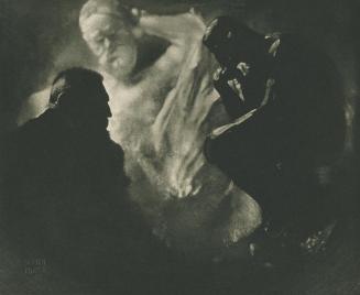 Edward Jean Steichen, Auguste Rodin vor dem "Denkmal für Victor Hugo" und dem "Denker", 1902, F ...