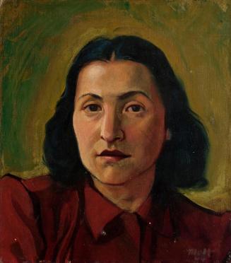 Franz Molt, Porträt einer jungen Frau, 1944, Öl auf Leinwand, 40 x 34,5 cm, Belvedere, Wien, In ...