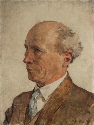 Fritz Jaeger, Herrenporträt, 1932, Öl auf Leinwand, 40 x 34,5 cm, Belvedere, Wien, Inv.-Nr. 100 ...