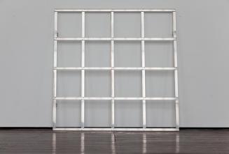 Josef Dabernig, Ohne Titel, 1992, Aluminium, 200 x 200 x 11,5 cm, Belvedere, Wien, Inv.-Nr. 898 ...