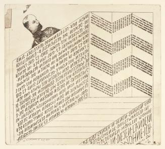 Marc Adrian, Telefongebete Nr. 7, 1955, Radierung auf Papier, 37,8 × 55,8 cm, Belvedere, Wien,  ...