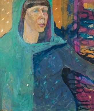 Éva Nagy, Selbstporträt, undatiert, Öl auf Hartfaserplatte, 70 x 60 cm, Belvedere, Wien, Inv.-N ...