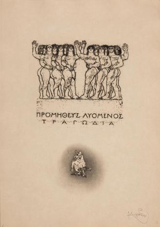 František Kupka, Prometheus, 1908-1910, Stiche und Zeichnungen in Schuber, 36 Blatt, 29,2 x 21, ...