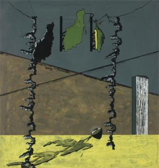 Fritz Steinkellner, Ohne Titel, 1979-1980, Tempera auf Papier, 60 x 57 cm, Belvedere, Wien, Inv ...