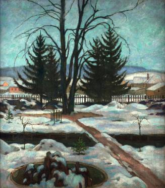 Emil Orlik, Winter, 1914, Öl auf Leinwand, 90 x 80 cm, Belvedere, Wien, Inv.-Nr. 9814
