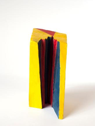 Roland Goeschl, Modell zur "Sackgasse", 1968, Kunststoff, farbig gefasst, 24,5 x 12,5 x 16 cm,  ...