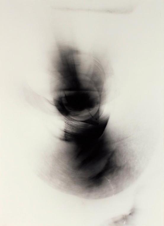 Michael Part, Nachtlicht 2, 2011, Silbergelatin-Fotogramm, Museumsglas gerahmt, 38,5 x 28,5 cm, ...