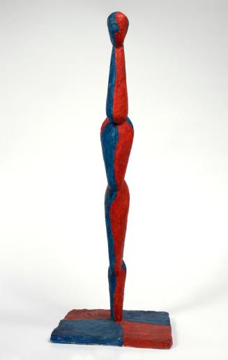 Roland Goeschl, Kleine Figur, um 1963, Zement, farbig gefasst, 71,5 x 26,5 x 18 cm, Belvedere,  ...
