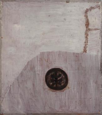Walter Eckert, Ohne Titel, um 1965, Öl und Sand auf Holz, 35 x 32 cm, Dauerleihgabe Tobias Thay ...